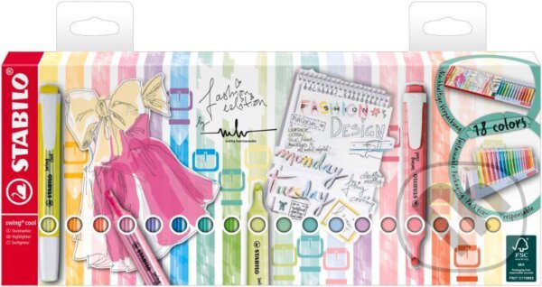 Levně STABILO swing cool Pastel (18 ks)