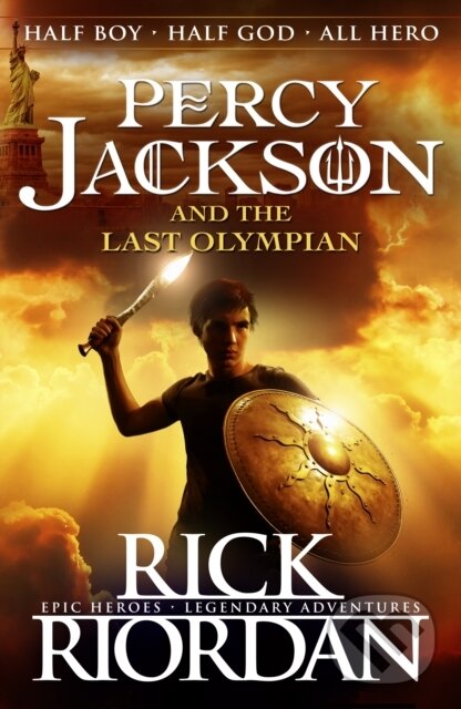 E-kniha: Percy Jackson and the Last Olympian (Rick Riordan). Penguin Books, 2009