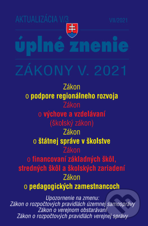 Levně Aktualizácia 2021 V/3 - štátna služba - kniha z kategorie Správne právo