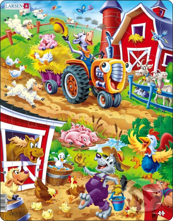 Levně Na farme (US15) - puzzle z kategorie Náučné puzzle