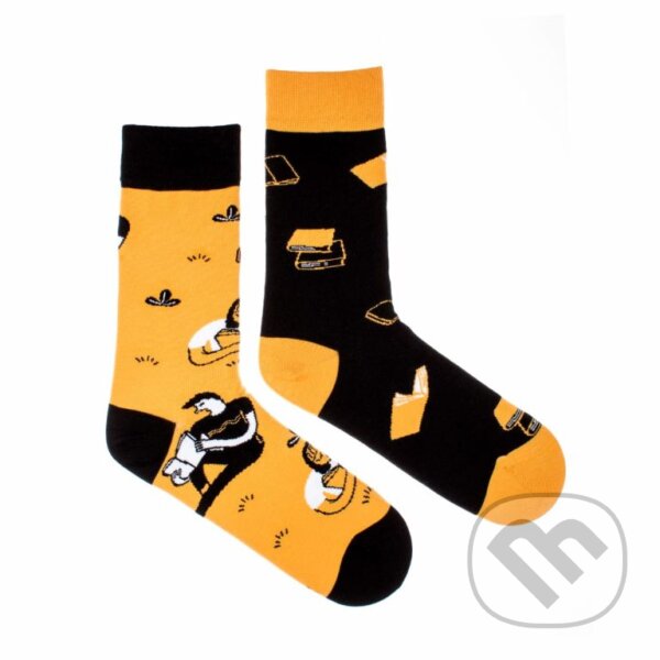 Levně Ponožky Feetee Books L (Unisex veľkosť L (veľkosť 43-46))