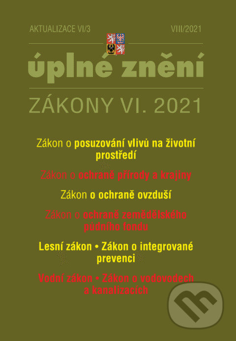 Levně Aktualizace VI/3 - Zákon o posuzování vlivů na životní prostředí