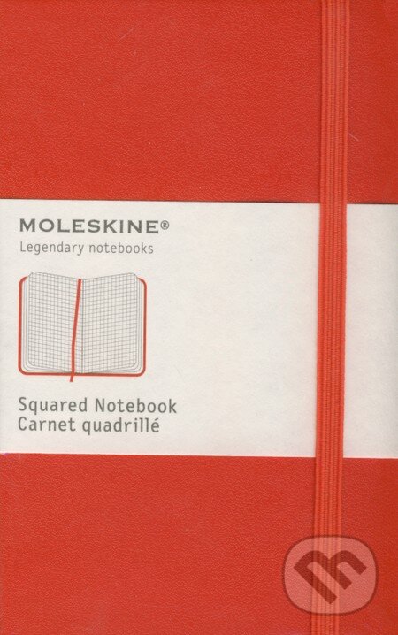 Levně Moleskine - malý červený zápisník (štvorčekový)