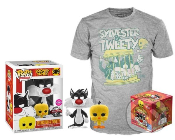 Levně Funko POP & Tee: Looney Tunes Sylvester and Tweety, velikost L (exkluzivní sada s tričkem)