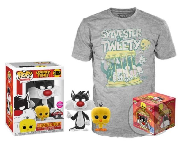 Levně Funko POP & Tee: Looney Tunes Sylvester and Tweety, velikost M (exkluzivní sada s tričkem)