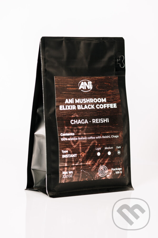 ANi Mushroom Elixír Black coffee with Chaga Reishi 100 g, Ani