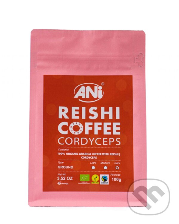 Levně BIO mletá káva Reishi – Cordyceps 100g