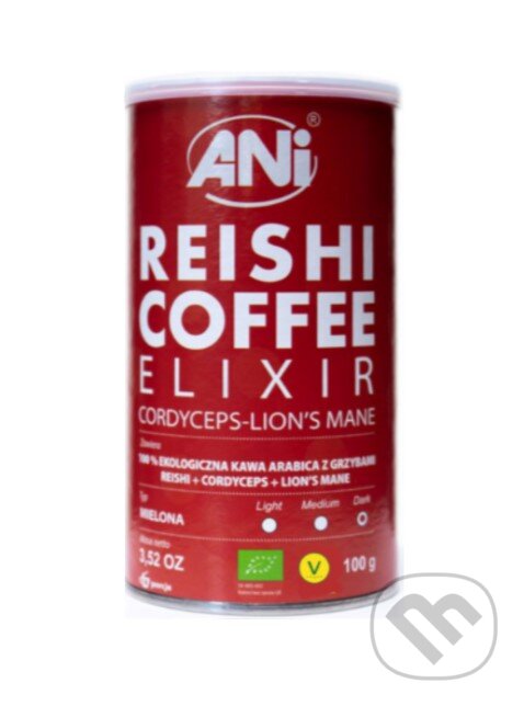 Levně ANi Reishi Elixir BIO Mletá káva s Lion’s Mane 100g
