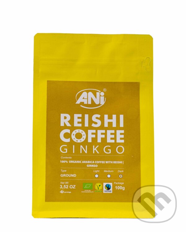 Levně Ginkgo Reishi BIO mletá káva 100g