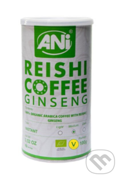 Levně Ženšen Reishi BIO instantná káva arabika 100g