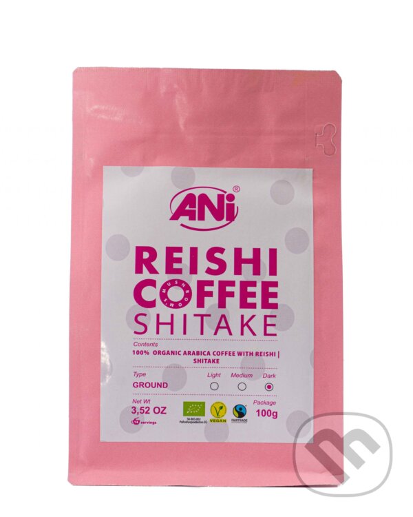 Levně Shitake Reishi BIO mletá káva 100g