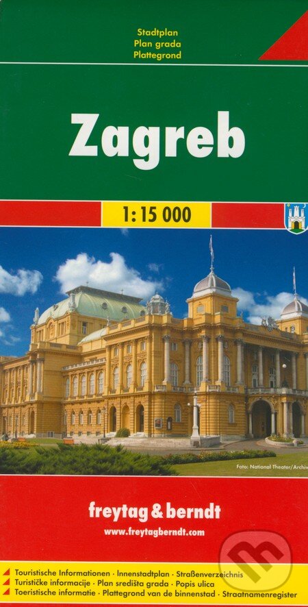 Zagreb 1:15 000, freytag&berndt, 2013