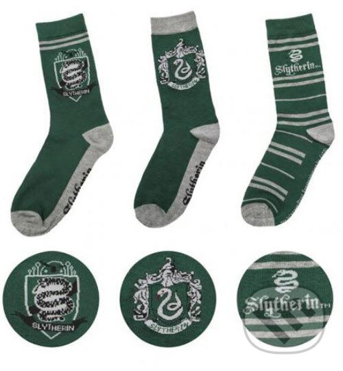 Levně Ponožky HARRY POTTER: Slytherin (EU 35-45 UK 2-10)