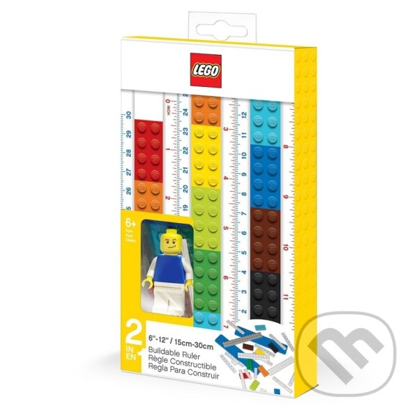 LEGO - Pravítko s minifigúrkou, 30 cm, LEGO, 2021