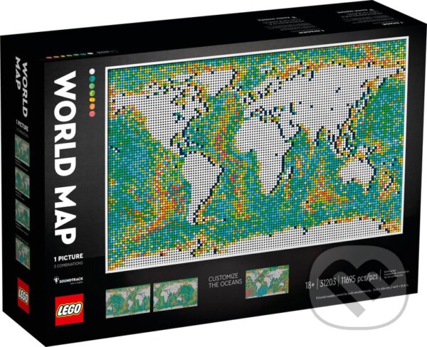 LEGO® Art 31203 Mapa sveta, LEGO, 2021
