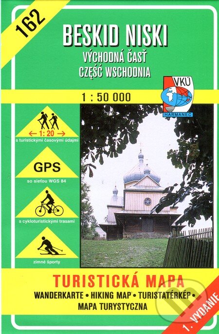 Levně Beskid Niski 1:50 000 - Východná časť - turistická mapa č. 162