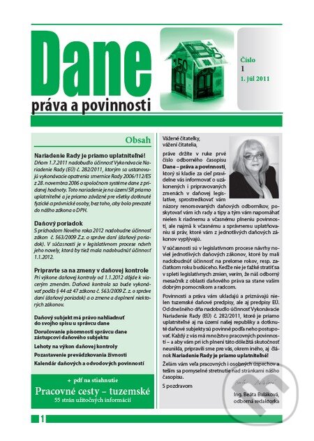 Dane – práva a povinnosti (časopis) (Verlag Dashöfer)