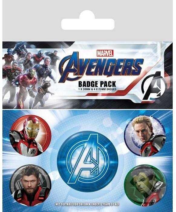 Levně Set odznaků - Avengers