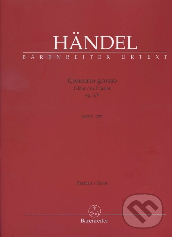 Levně Concerto grosso op. 6/9 (F-Dur/in F major) - Händel - kniha z kategorie Odborné a náučné