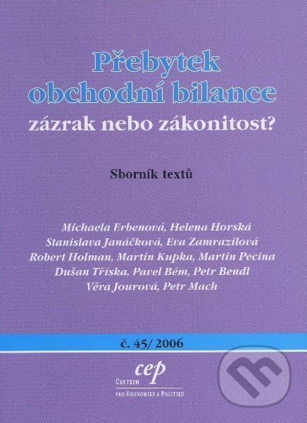 Levně Přebytek obchodní bilance (zázrak nebo zákonitost?) - kniha z kategorie Odborné a náučné