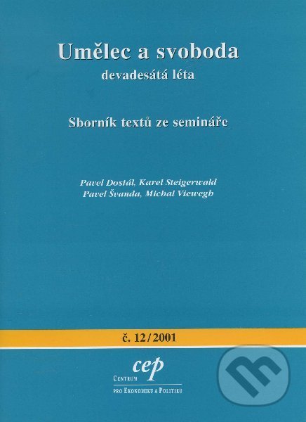 Levně Umělec a svoboda (devadesátá léta) - kniha z kategorie Teória umenia