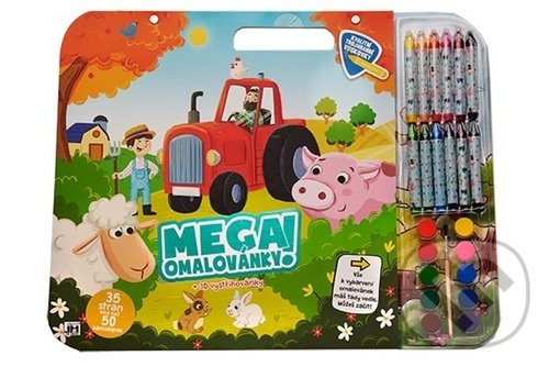 Levně Mega omalovánkový set Farma - kniha z kategorie Omaľovávanky