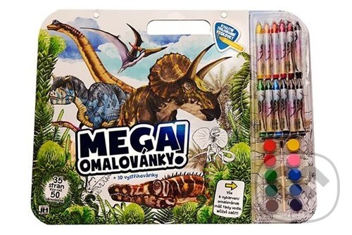 Kniha: Mega omalovánkový set Dino (Jiří Models)
