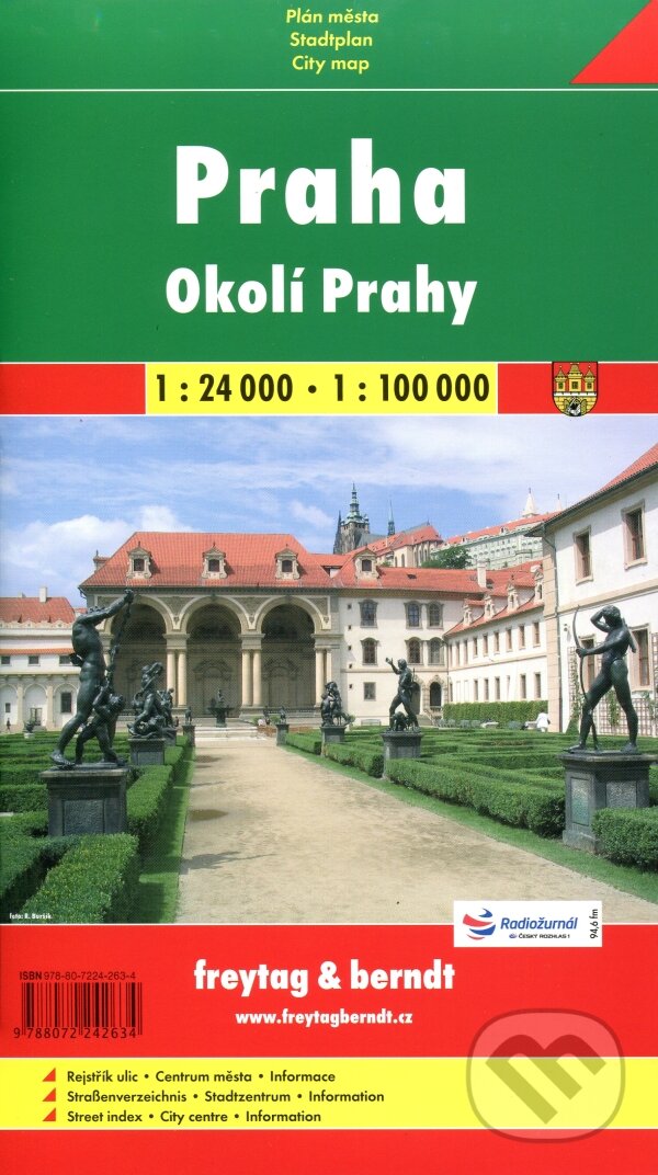 Levně Praha 1:24 000 1:100 000 (Plán města)