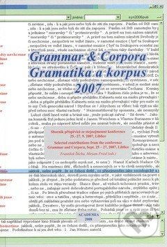 Gramatika a korpus 2007 - František Štícha, Academia, 2008