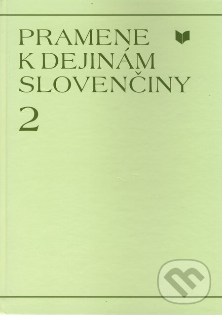Levně Pramene k dejinám slovenčiny 2 - kniha z kategorie Jazykové učebnice a slovníky