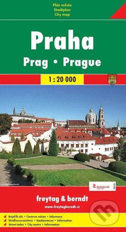 Praha 1:20 000, freytag&berndt, 2014
