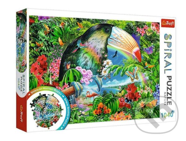 Puzzle spirálové Tropická zvířata 1040 dílků