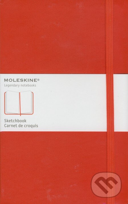 Levně Moleskine - skicár (červený) (stredný)