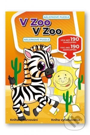 Levně V Zoo - nálepkové puzzle - kniha z kategorie Samolepky