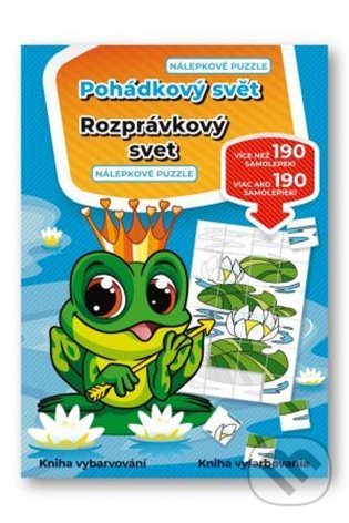 Levně Pohádkový svět - nálepkové puzzle - kniha z kategorie Samolepky