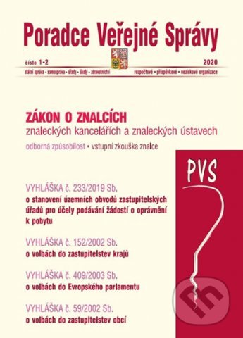 Levně Poradce Veřejné Správy 1-2/2020 (Zákon o znalcích, znaleckých kancelářích a znaleckých ústavech)