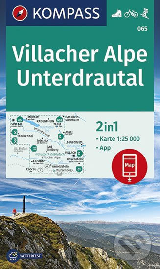 Levně 065 Villacher Alpe, Unterdrautal 1: 25 000