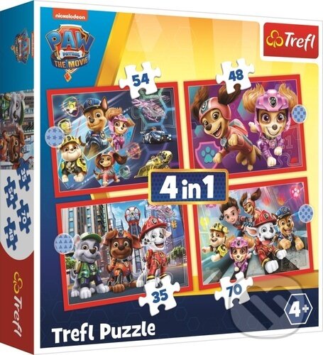 Levně Tlapková patrola ve městě 4v1 - puzzle z kategorie Ostatné