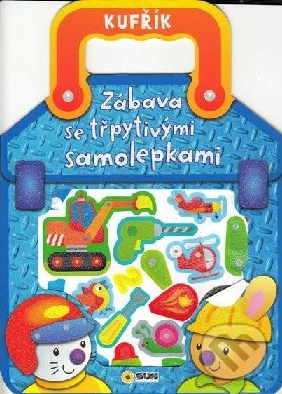 Levně Modrý kufřík - Zábava se třpytivými samolepkami - kniha z kategorie Samolepky