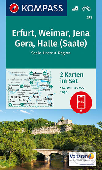 Levně Gotha, Erfurt, Weimar 457 NKOM - kniha z kategorie Mapy Európy