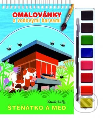 Levně Štěňátko a med (Omalovánky s vodovými barvami a štětcem) - kniha z kategorie Pre deti