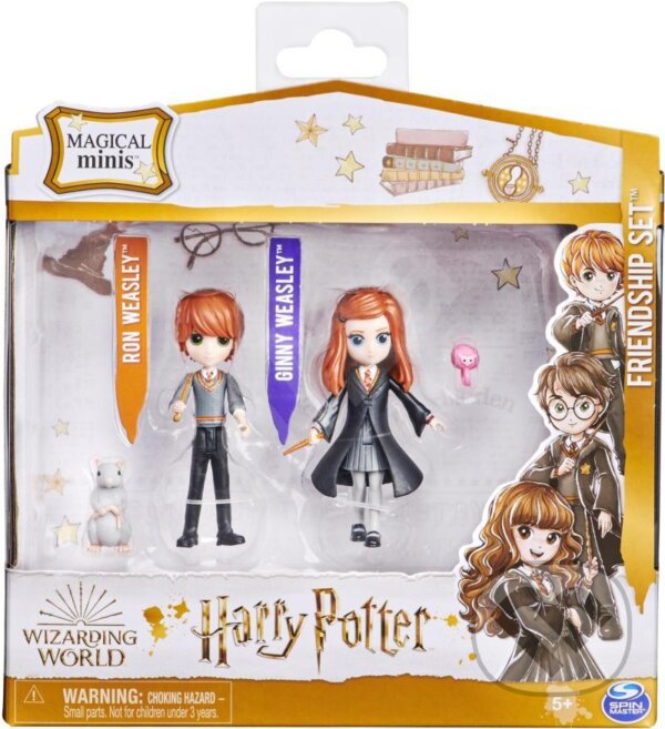 Levně Harry Potter: Sada figurek Ron, Ginny, Arnold a Prašivka