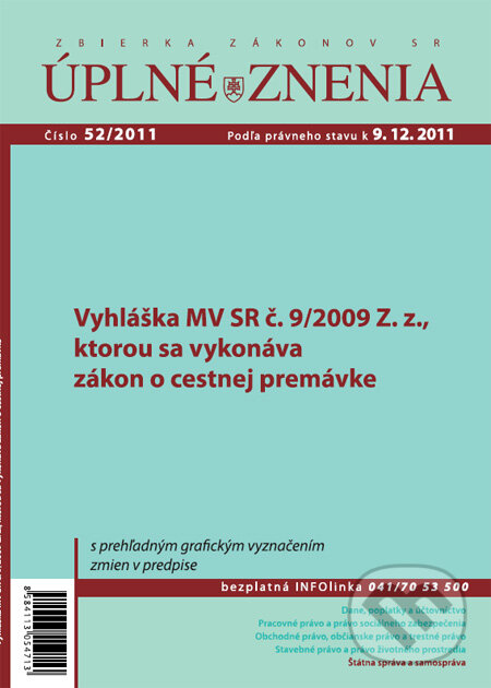 Levně Úplné znenia 52/2011
