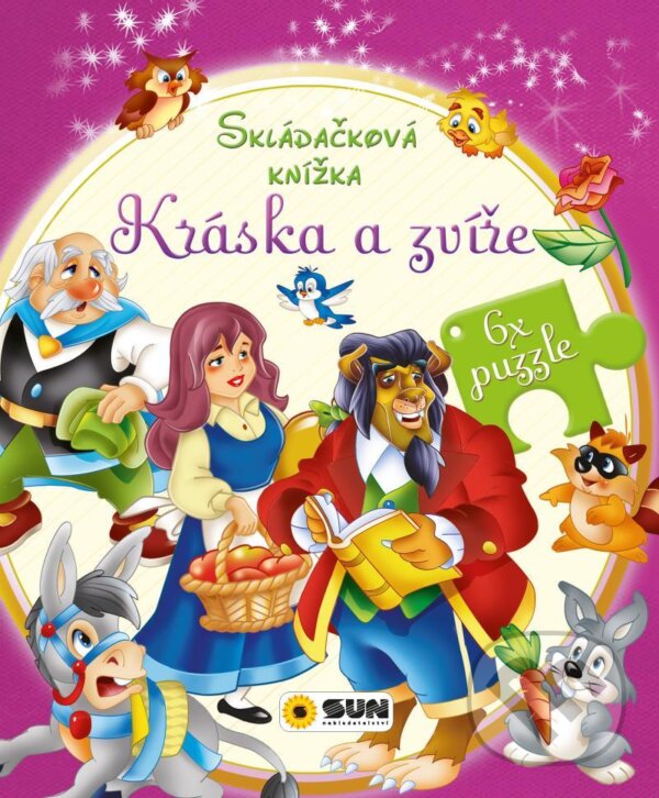 Levně Kráska a zvíře - Skládačková knížka (6x puzzle) - kniha z kategorie Rozprávky