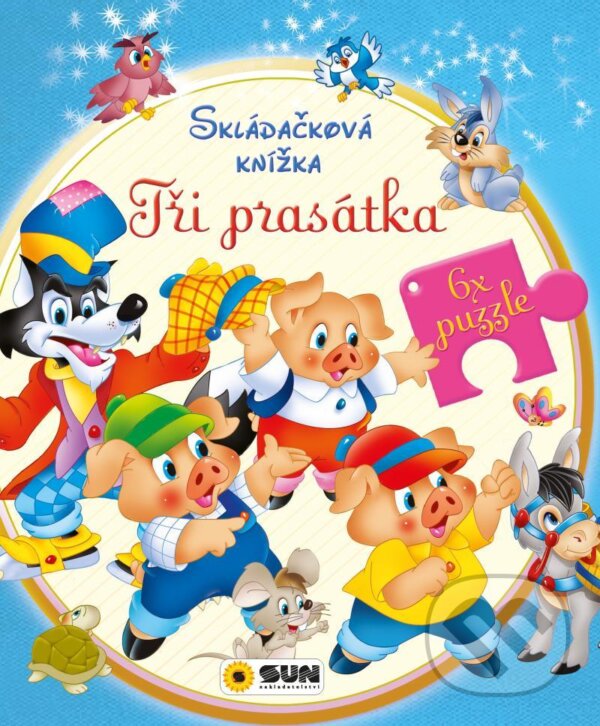 Levně Tři prasátka - Skládačková knížka (6x puzzle) - kniha z kategorie Rozprávky