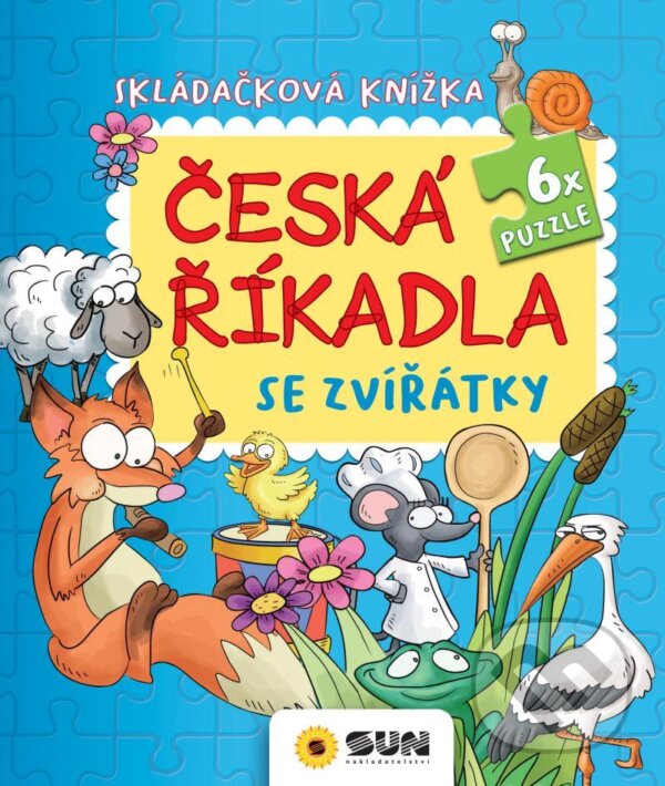 Levně Česká říkadla se zvířátky puzzle - Skládačková knížka - kniha z kategorie Rozprávky
