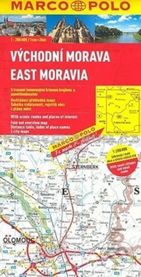 Východní Morava/ mapa, Marco Polo