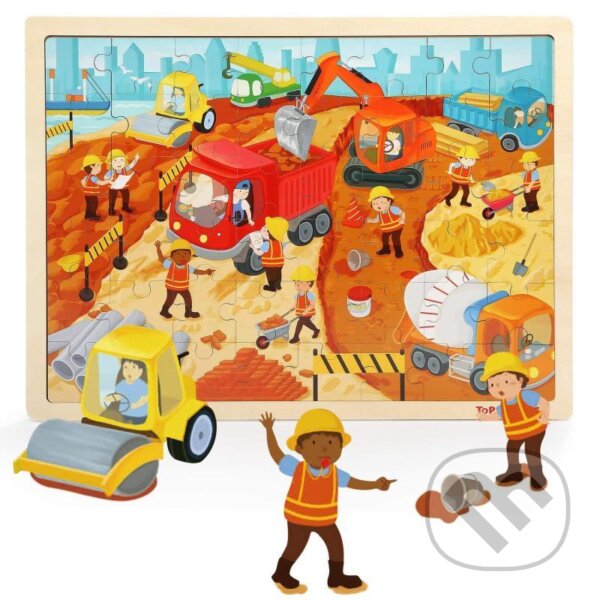 Levně Stavba, dřevěné - puzzle z kategorie Maxi dieliky