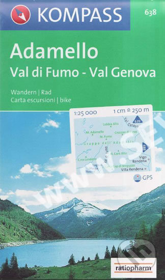 Adamello,Val di Fumo,Val Genova 1:25T, Kompass, 2013