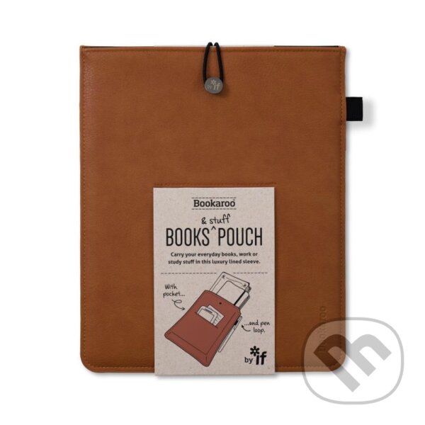 Levně Bookaroo Pouzdro na knihu - hnědé